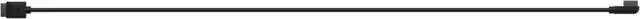 Alt view image 3 of 5 - Corsair CL-9011122-WW iCUE LINK Cable, 1x 600mm with Straight/Slim 90° connectors, Black