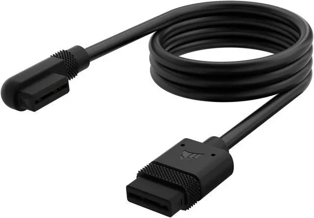 Alt view image 4 of 5 - Corsair CL-9011122-WW iCUE LINK Cable, 1x 600mm with Straight/Slim 90° connectors, Black