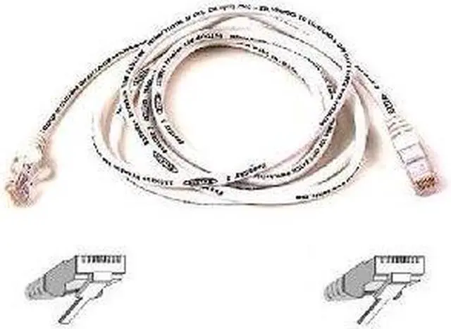 Main image of Belkin A3L791-01-WHT 1 ft. CAT5e Ethernet Patch Cable, RJ45, M/M - White