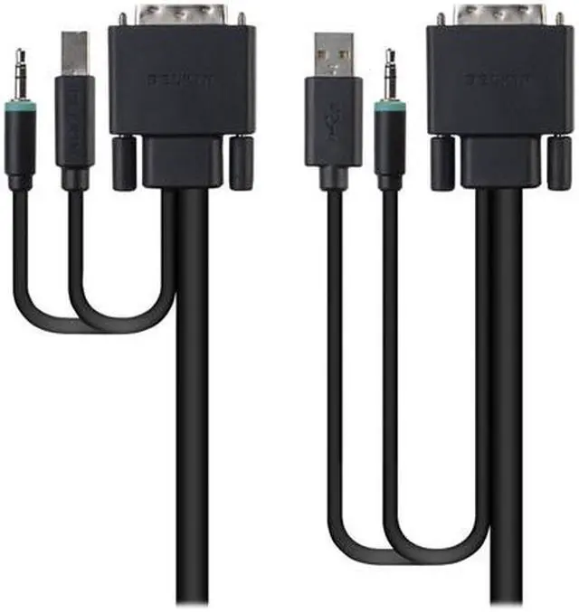 Main image of Belkin F1D9012B06 6ft. Secure KVM Cable Kit - DVI / USB / Audio Cable Kit