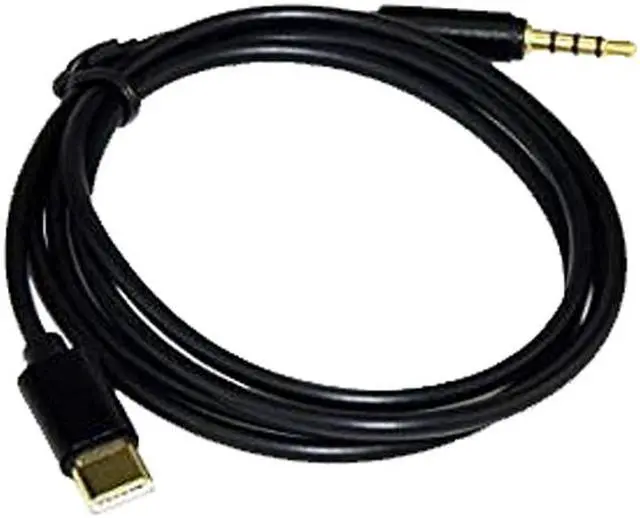 Main image of XtremPro 11168 Type-C to 3.5mm Audio Aux jack Headphone Adapter, USB-C Male to 3.5mm Male Extension Cord Adapter Cable for Google Pixel 2/XL, LG, OnePlus 5t/6, Type-C Devices, 3.9 ft./1.2m - Black