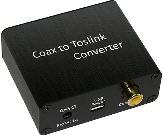 XtremPro 65039 Coaxial to Toslink Digital Audio Converter, Support PCM ...