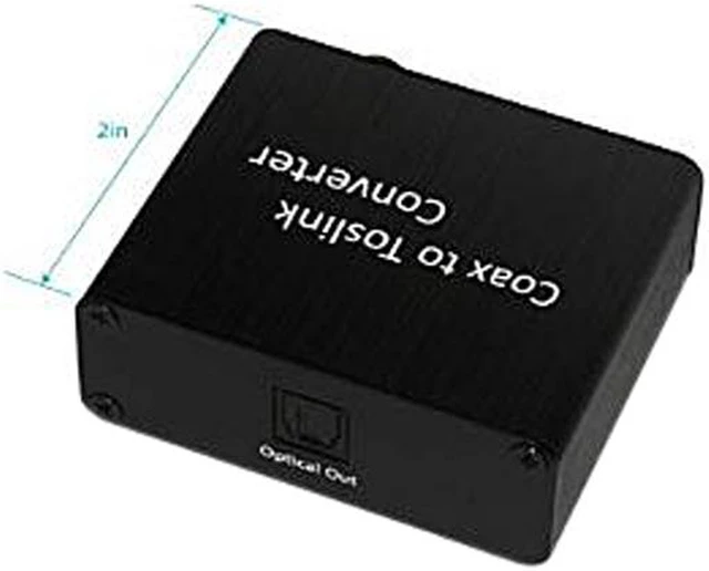 XtremPro 65039 Coaxial to Toslink Digital Audio Converter, Support PCM ...