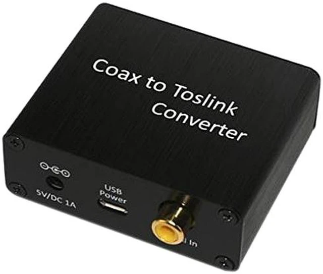 XtremPro 65039 Coaxial to Toslink Digital Audio Converter, Support PCM ...