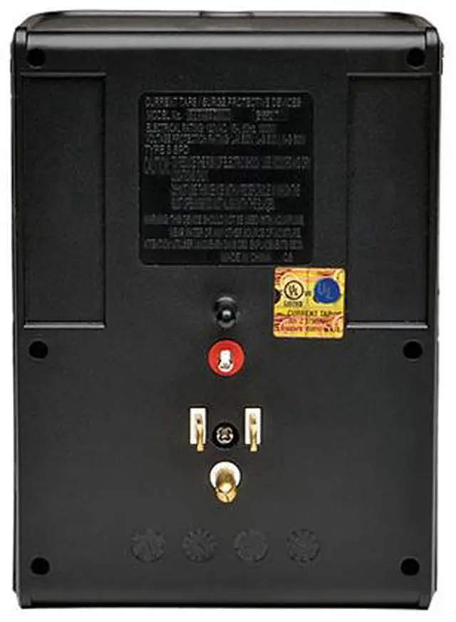 Alt view image 2 of 9 - Tripp Lite SK40RUSBB Protect It! 4-Rotatable Outlet Surge Protector, Direct Plug-In, 1080 Joules, 2 USB Charging Ports 3.4A