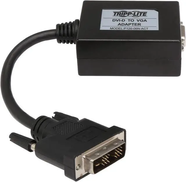 Alt view image 6 of 8 - Tripp Lite P120-06N-ACT DVI-D to VGA Active Adapter Converter Cable – 1920x1200