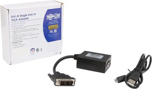 Alt view image 8 of 8 - Tripp Lite P120-06N-ACT DVI-D to VGA Active Adapter Converter Cable – 1920x1200