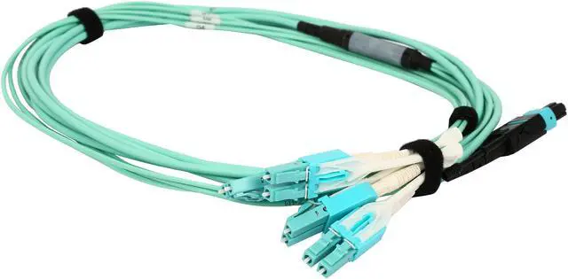 Alt view image 2 of 3 - Tripp Lite N844-03M-8LC-PT 10 ft. Fan-out Cable Push / Pull Tab MTP/MPO to 8 x LC 40Gbase OM3 Plenum