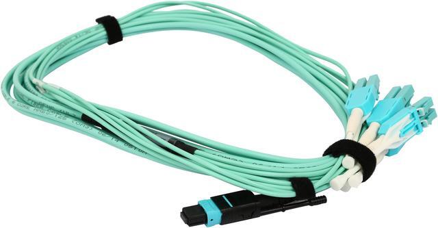 Alt view image 2 of 3 - Tripp Lite N844-05M-8LC-PT 16 ft. Fan-out Cable Push / Pull Tab MTP/MPO to 8 x LC 40Gbase OM3 Plenum