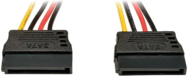 Alt view image 2 of 3 - Tripp Lite Model P947-06N-2P15 6" 15-Pin Serial ATA (SATA) Power Y Splitter Cable Adapter Male to Female