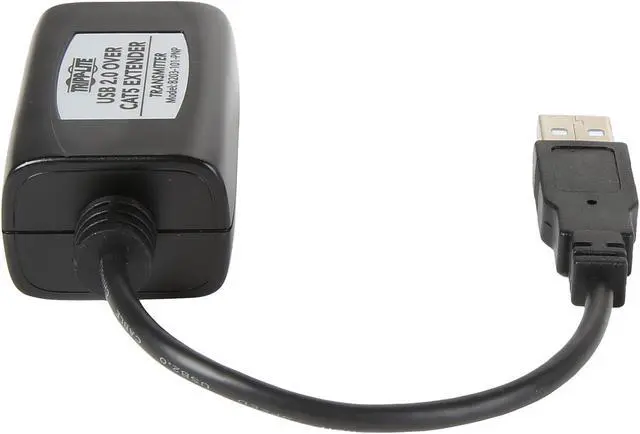 Alt view image 9 of 10 - Tripp Lite 1-Port USB 2.0 Over Cat5/Cat6 Extender Kit, Transmitter & Receiver, Hi-Speed USB-A Up to 164 ft. (B203-101-PNP)