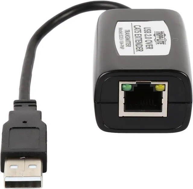 Alt view image 7 of 8 - Tripp Lite 4-Port USB 2.0 over Cat5/Cat6 Extender Hub Kit, Transmitter & Receiver, Hi-Speed USB-A Up to 164 ft. (B203-104-PNP)