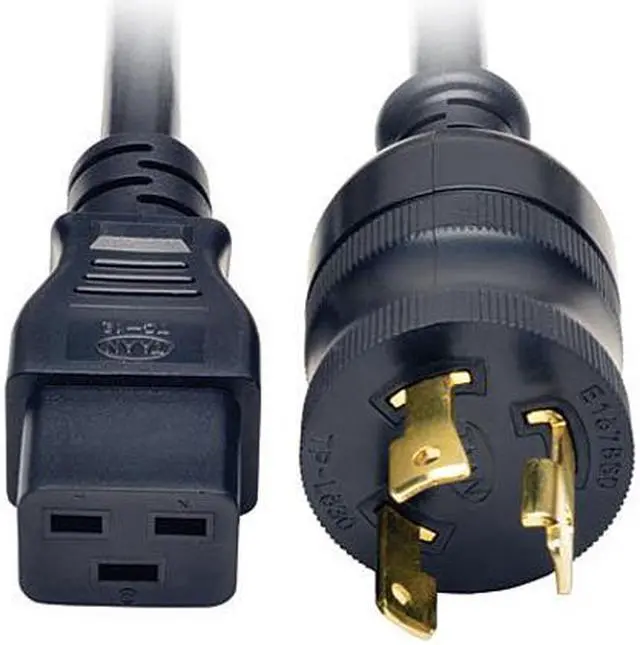 Main image of Tripp Lite Model P040-012-P30 12 ft. Heavy-Duty Power Cord, 20A, 12AWG (IEC-320-C19 to NEMA L6-30P)
