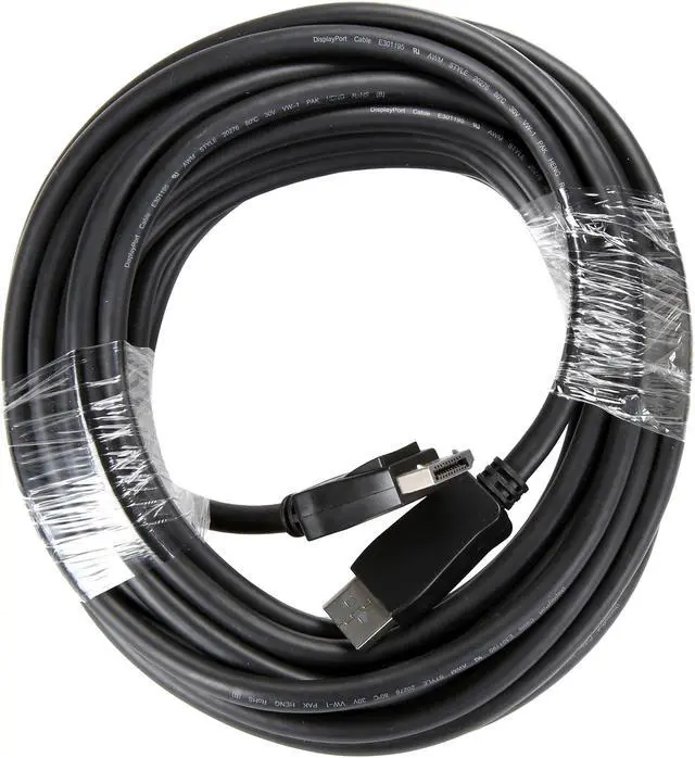 Alt view image 2 of 3 - Tripp Lite P580-030 30 ft. Black Connector A DISPLAYPORT (MALE) Connector B DISPLAYPORT (MALE) DisplayPort Cable with Latches Male to Male