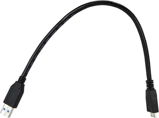 Alt view image 2 of 3 - Tripp Lite U326-001-BK Black USB 3.0 SuperSpeed Device Cable (A to Micro-B M/M)