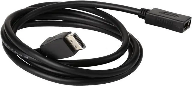 Alt view image 3 of 4 - Tripp Lite P579-006 6 ft. Black Connector A DISPLAYPORT (MALE) Connector B DISPLAYPORT (FEMALE) DisplayPort Extension Cable with Latches Male to Female