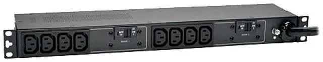 Main image of Tripp Lite Basic PDU, 7.4 kW Single-Phase 230V Outlets (10 x C13), IEC309 32A Blue, 12 Feet Cord, 1U Rack-Mount (PDUH32HV)