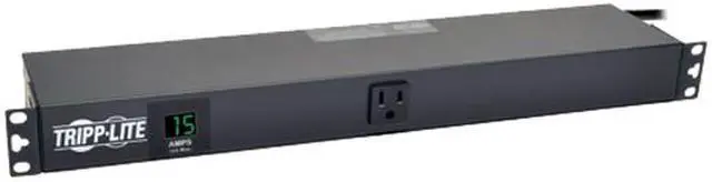 Alt view image 2 of 4 - Tripp Lite PDU Metered 120V 15A 5-15R 13 Outlet 5-15P Horizontal 1URM