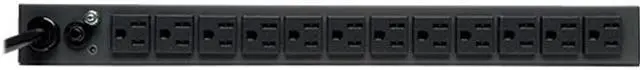 Main image of Tripp Lite PDU Metered 120V 15A 5-15R 13 Outlet 5-15P Horizontal 1URM 6ft Cord