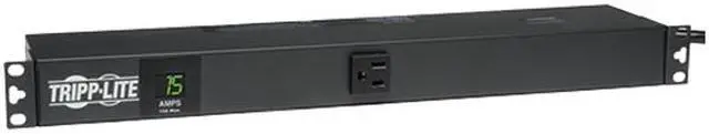Alt view image 2 of 3 - Tripp Lite PDU Metered 120V 15A 5-15R 13 Outlet 5-15P Horizontal 1URM 6ft Cord