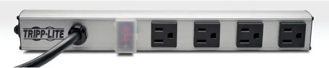 Main image of TRIPP LITE PS120406 4 Outlets Power Strip 120V Input Voltage 1800 W Maximum Power 6 ft. Cord Length