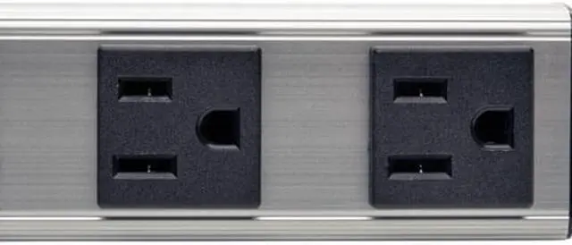 Alt view image 2 of 3 - TRIPP LITE PS120406 4 Outlets Power Strip 120V Input Voltage 1800 W Maximum Power 6 ft. Cord Length
