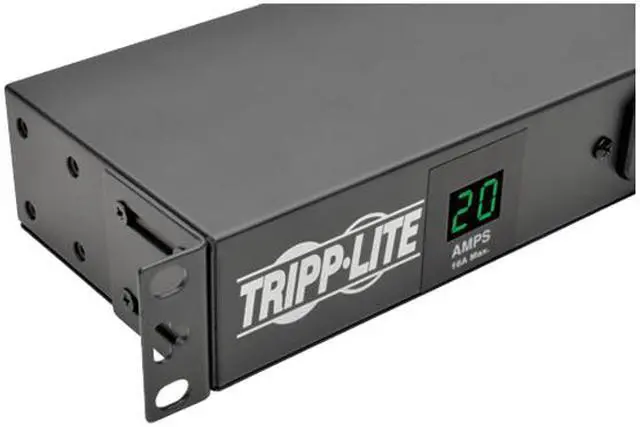 Alt view image 4 of 5 - TRIPP LITE PDUMH20-ISO 15' 14 Outlets 3840 Joules 1.92kW Single-Phase Metered PDU + Isobar Surge Suppression