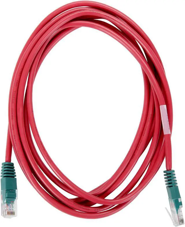 Alt view image 2 of 3 - TRIPP LITE N010-010-RD 10 ft. Cat 5/5E Red Cat5e 350MHz Molded Cross-over Patch Cable (RJ45 M/M) - Red