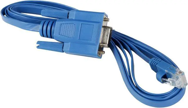 Alt view image 2 of 3 - Tripp Lite Model P430-006 6 ft. RJ45 to DB9F Cisco Serial Console Port Rollover Cable Female to Male
