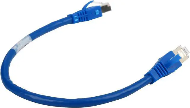 Alt view image 2 of 3 - Tripp Lite Augmented Cat6 (Cat6a) Shielded (STP) Snagless 10G Certified Patch Cable, (RJ45 M/M) - Blue 1-ft.