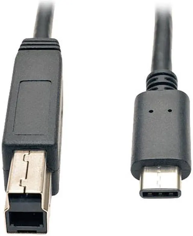 Main image of Tripp Lite USB 3.1 Gen 1 (5 Gbps) Cable, USB Type-C (USB-C) to USB 3.0 Type-B M/M, 3-ft. (U422-003)