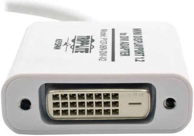 Alt view image 2 of 3 - Tripp Lite Keyspan Mini DisplayPort 1.2 to DVI Active Adapter Converter, Thunderbolt 1 & 2 Compatible (Mini-DP Male to DVI Female), 6-in. (P137-06N-DVI-V2)