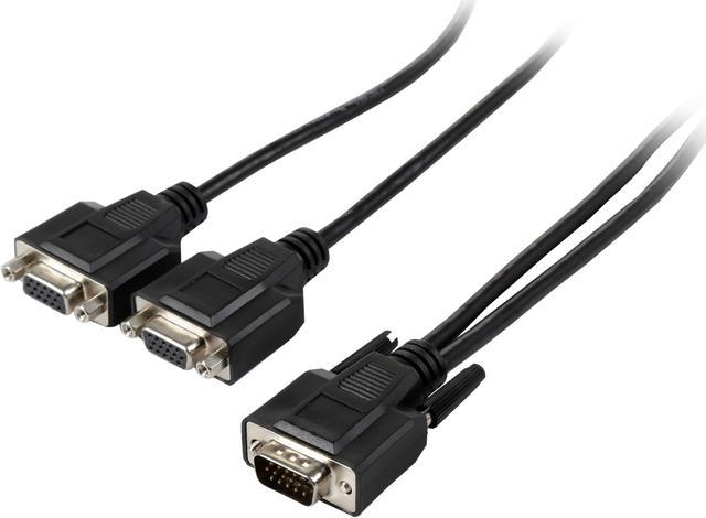 DVI to VGA High Resolution Monitor Cable, RGB Coaxial, 6-ft.