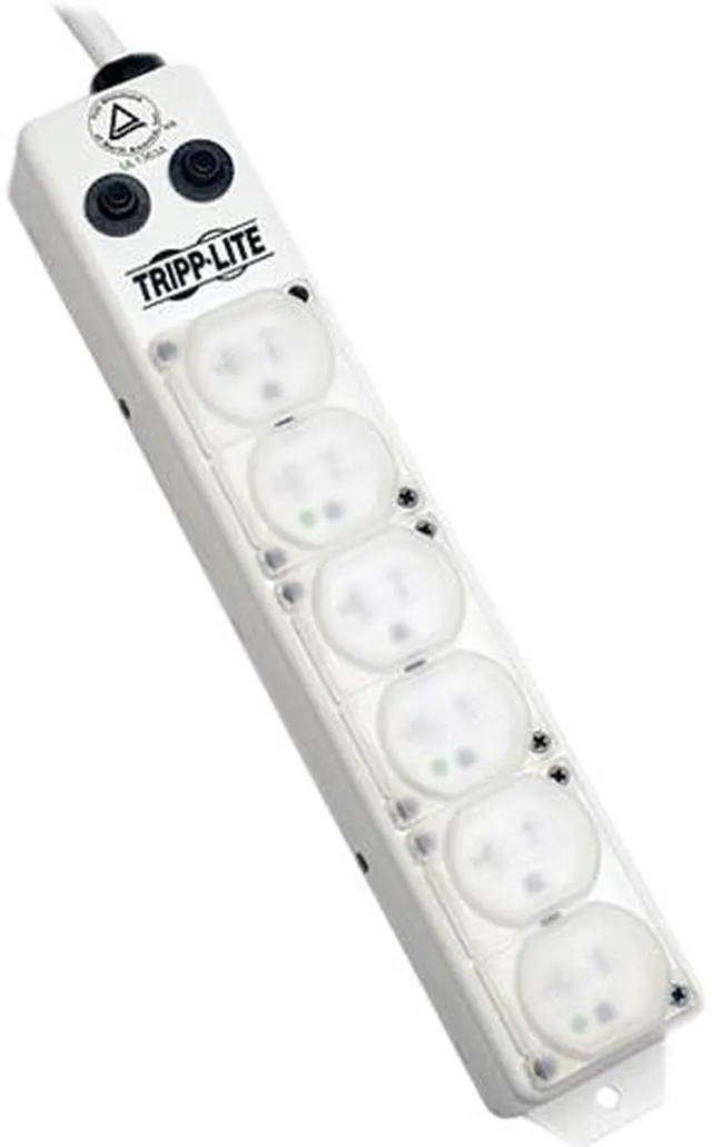 Main image of Tripp Lite For Patient-Care Vicinity - UL 1363A Medical-Grade Power Strip with 6 20A Hospital-Grade Outlets, 25-ft. Cord (PS625HG20AOEM )