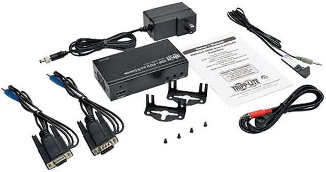 Alt view image 4 of 4 - Tripp Lite BHDBT-R-SI-LR HDBaseT HDMI over Cat5e/6/6a Extender Receiver, Serial and IR, 4K x 2K UHD/1080p, Up to 328 ft.