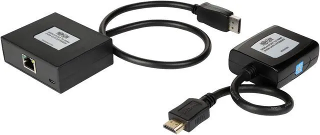 Alt view image 3 of 3 - Tripp Lite DisplayPort to HDMI Over Cat5/6 Active Extender Kit, Pigtail-Style Transmitter & Receiver, Video/Audio, 1080/60p, Up to 150ft. (B150-1A1-HDMI)