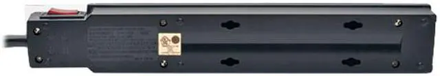Alt view image 2 of 6 - TRIPP LITE TLP606SSTELB 6 Feet 6 Outlets 1440 Joules Surge Protector