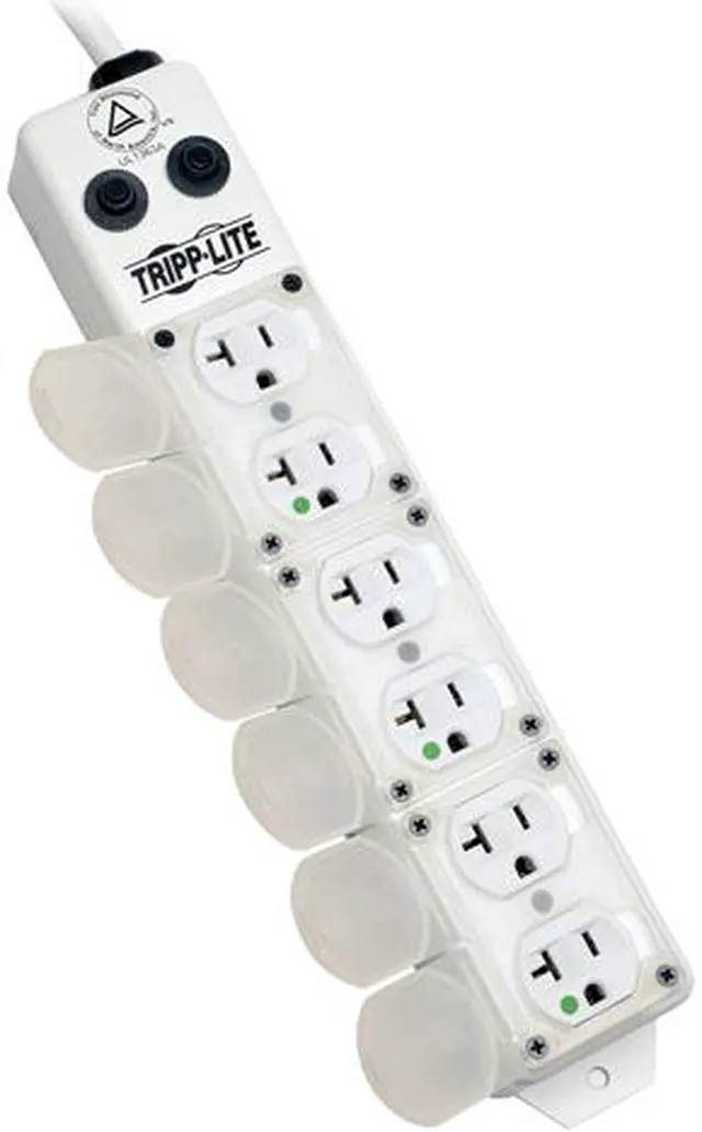 Main image of Tripp Lite 6 Outlet Medical-Grade Power Strip, 20A Hospital-Grade Outlets, 15 Feet Cord, For Patient-Care Vicinity UL1363A (PS615HG20AOEM)