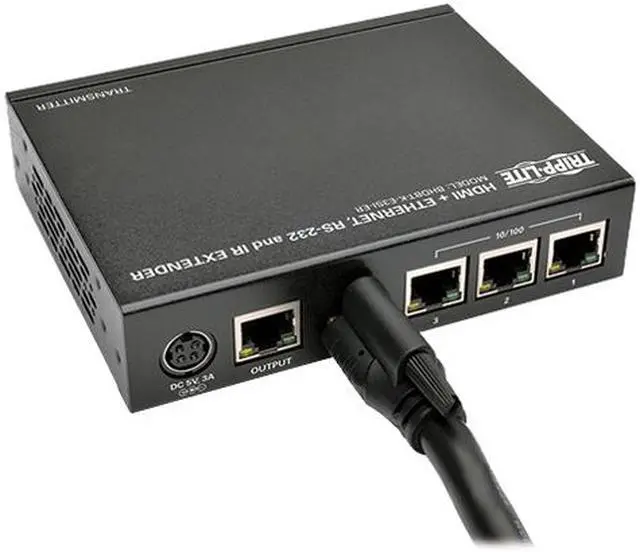 Alt view image 4 of 5 - Tripp Lite BHDBT-K-E3SI-ER HDBaseT HDMI over Cat5e/6/6a Extender Kit with Ethernet, Serial and IR Control, 1080p, Up to 500 ft.