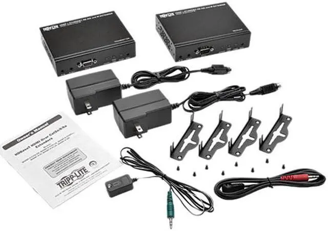 Alt view image 5 of 5 - Tripp Lite BHDBT-K-E3SI-ER HDBaseT HDMI over Cat5e/6/6a Extender Kit with Ethernet, Serial and IR Control, 1080p, Up to 500 ft.