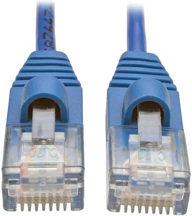 Main image of Tripp Lite Cat5e Snagless Molded Slim UTP Patch Cable (M/M), RJ45, Blue, 5 ft. (N001-S05-BL)