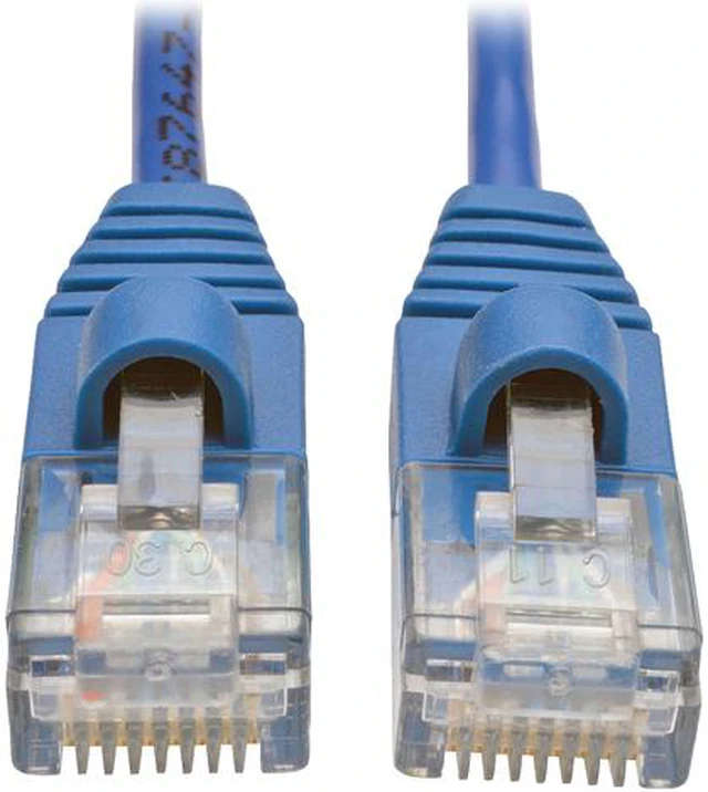 Main image of Tripp Lite Cat5e Snagless Molded Slim UTP Patch Cable (M/M), RJ45, Blue, 6 ft. (N001-S06-BL)