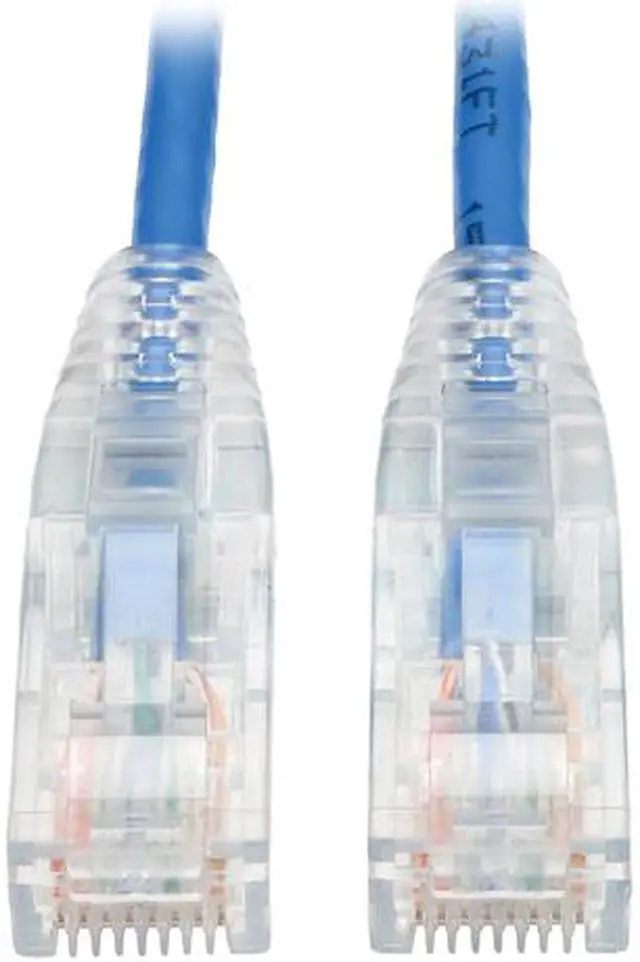 Main image of TRIPP LITE N201-S06-BL 6 ft. Cat 6 Blue Cat6 Gigabit Snagless Molded Slim UTP Patch Cable RJ45 M/M BL 6'