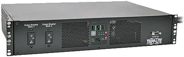 Main image of Tripp Lite PDU Metered 7.4kW 230V ATS 16 C13 2 C19 2 IEC309 Cords 32A 2URM