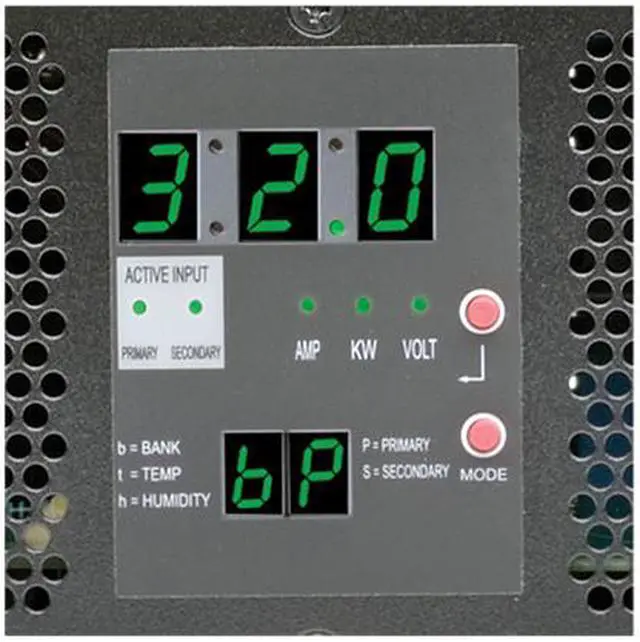 Alt view image 4 of 6 - Tripp Lite PDU Metered 7.4kW 230V ATS 16 C13 2 C19 2 IEC309 Cords 32A 2URM