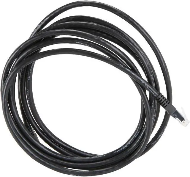 Alt view image 2 of 3 - Tripp Lite Cat6 Gigabit Molded Patch Cable, 10 ft. RJ45 (M/M), 550MHz 24 AWG Black 10' (N200-010-BK)