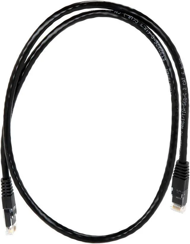 Alt view image 2 of 3 - Tripp Lite Cat6 Gigabit Molded Patch Cable, 3 ft. RJ45 (M/M), 550MHz 24 AWG Black 3' (N200-003-BK)
