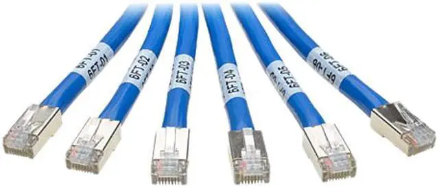 Alt view image 2 of 2 - TRIPP LITE N261-010-6MM-BL 10 ft. Cat Cat6/Cat6a Blue Augmented Pre-Terminated Copper Trunk Bundle, (6x) RJ45 (M/M)