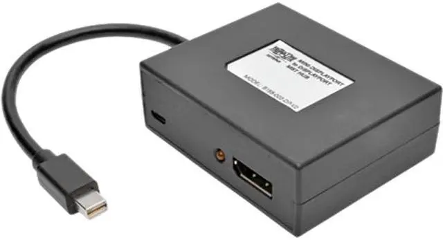 Main image of Tripp Lite B155-002-DP-V2 2-Port Mini DisplayPort 1.2 to DisplayPort Multi-Stream Transport (MST) Hub, 3840 x 2160 (4K x 2K)