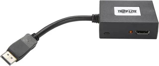 Alt view image 3 of 5 - Tripp Lite B156-002-V2 2-Port DisplayPort 1.2 Multi-Stream Transport (MST) Hub, 3840 x 2160 (4K x 2K) UHD